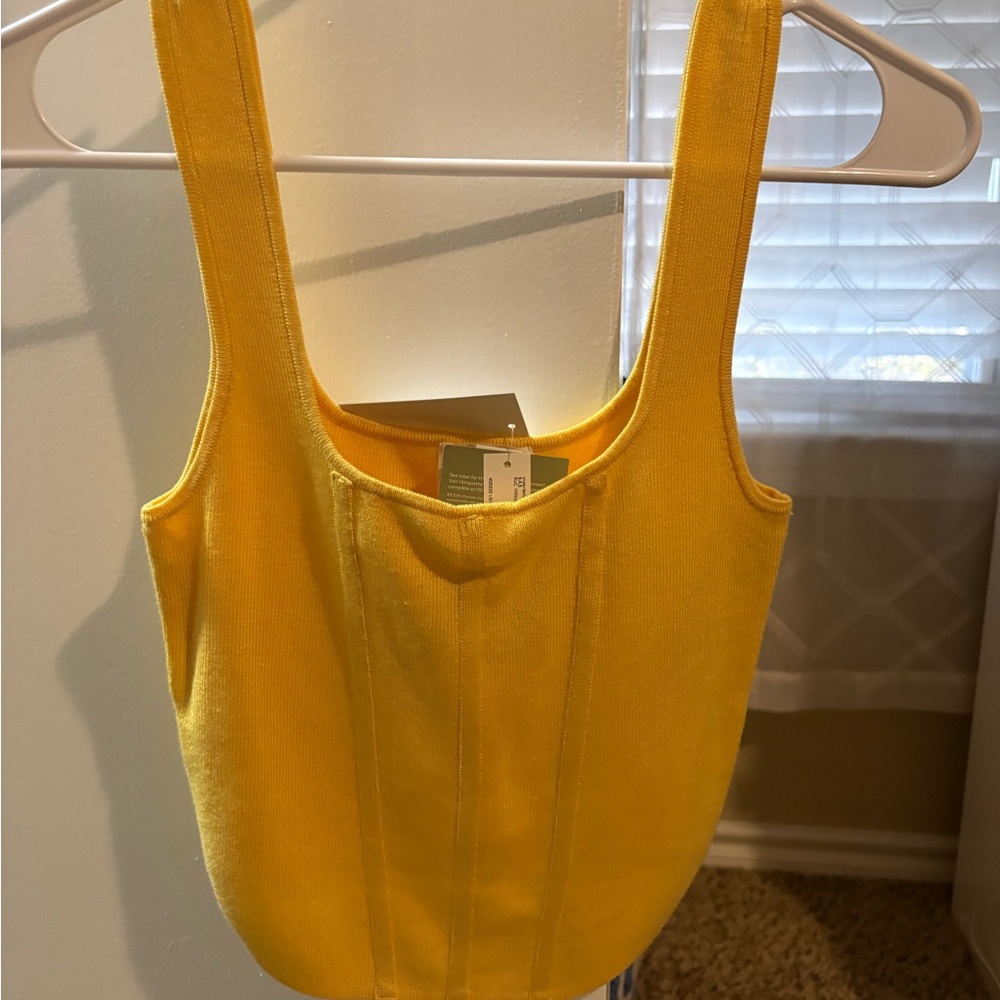 H&M Bright Yellow Tank Top